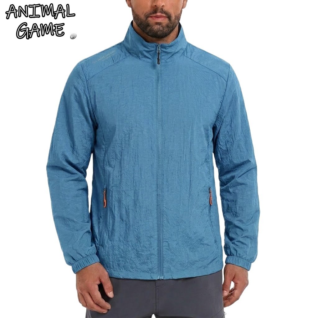 Aquatic Sports Performance - Jaket Pelindung Sinar Matahari UPF50+ Pria,