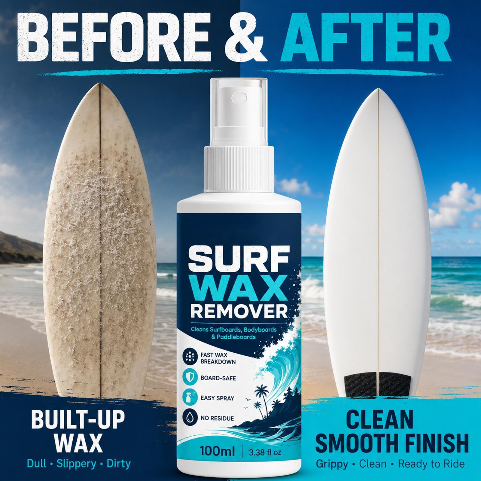 Surfboard Wax Tropical - Pembersih Lilin Selancar Portabel Ramah Lingkungan